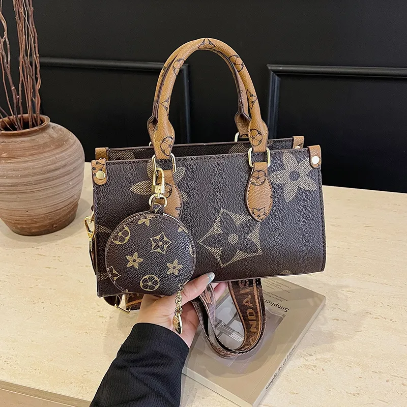 Tote Bag Leather Monogram - Vintage Monogram Women's Top Handle Bag,