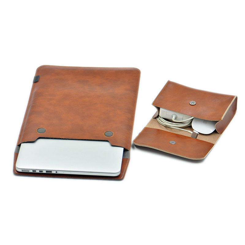 Briefcase Leather Slim - Envelope Laptop Bag Super Slim Sleeve