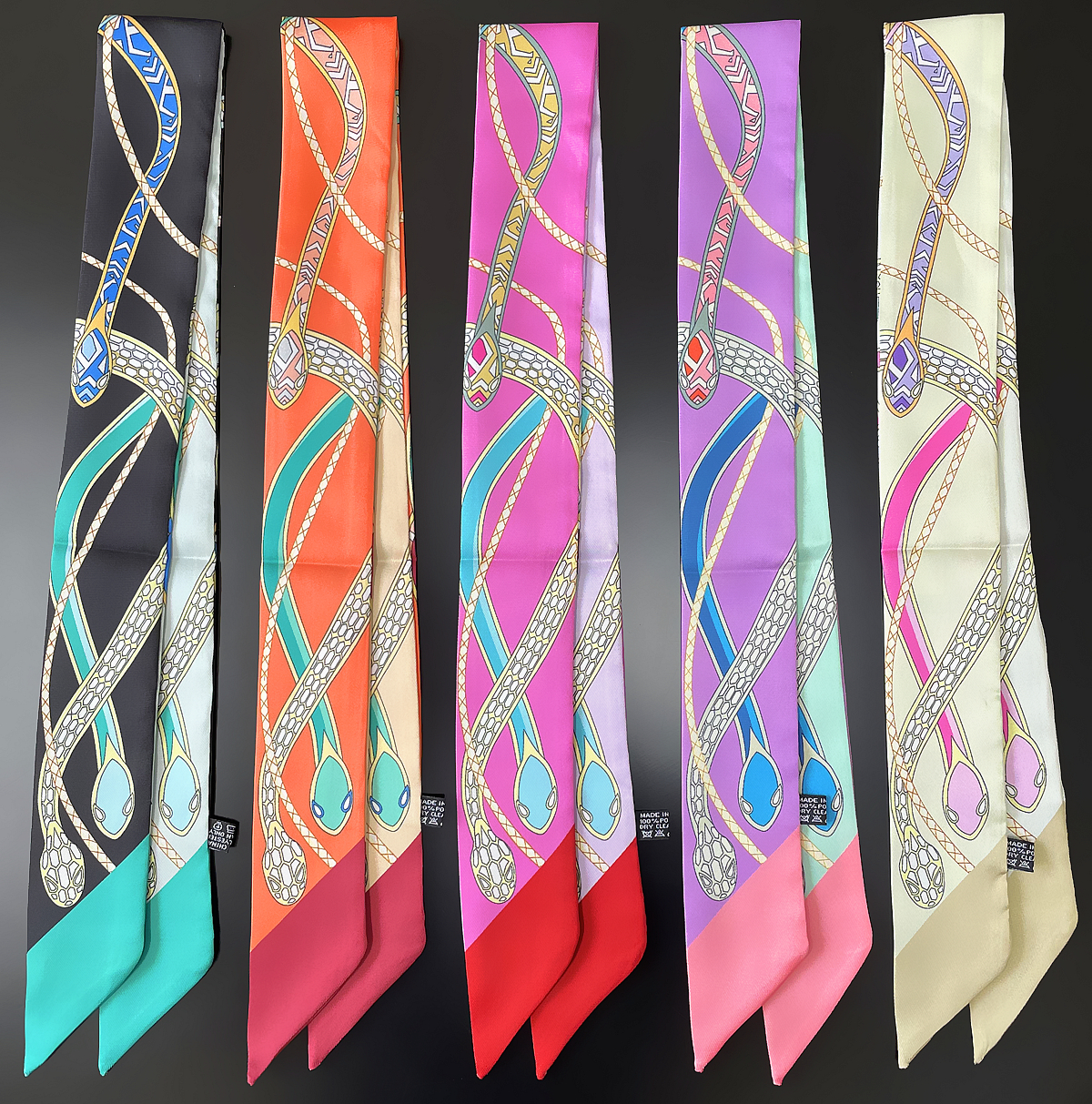 Luxury Bags Shopping - New Brand Design Colored Snake Twill