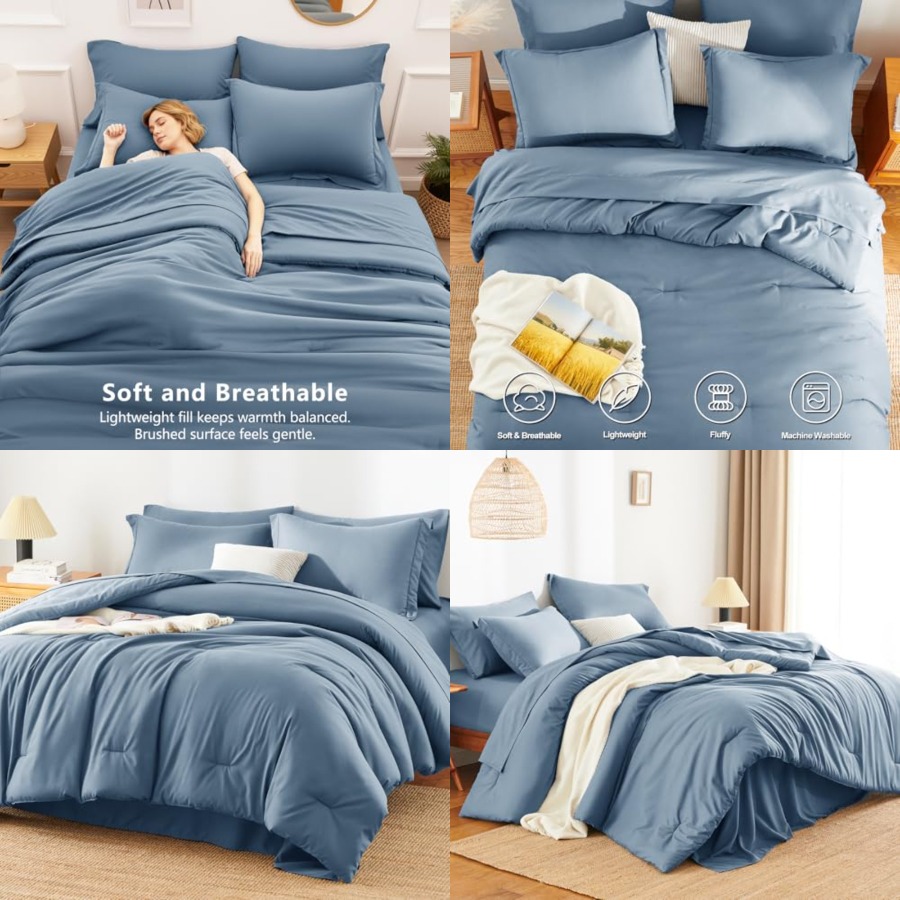 Luxurious Bag - Size Comforter Sets - 7 Pieces