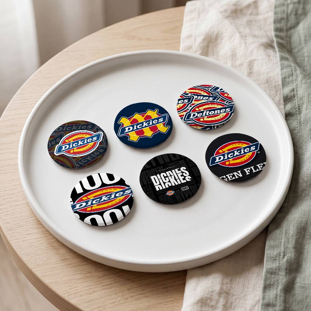 Luxury Bags From Japan - Luxurious D-dickiesS Logo Round Badges Button