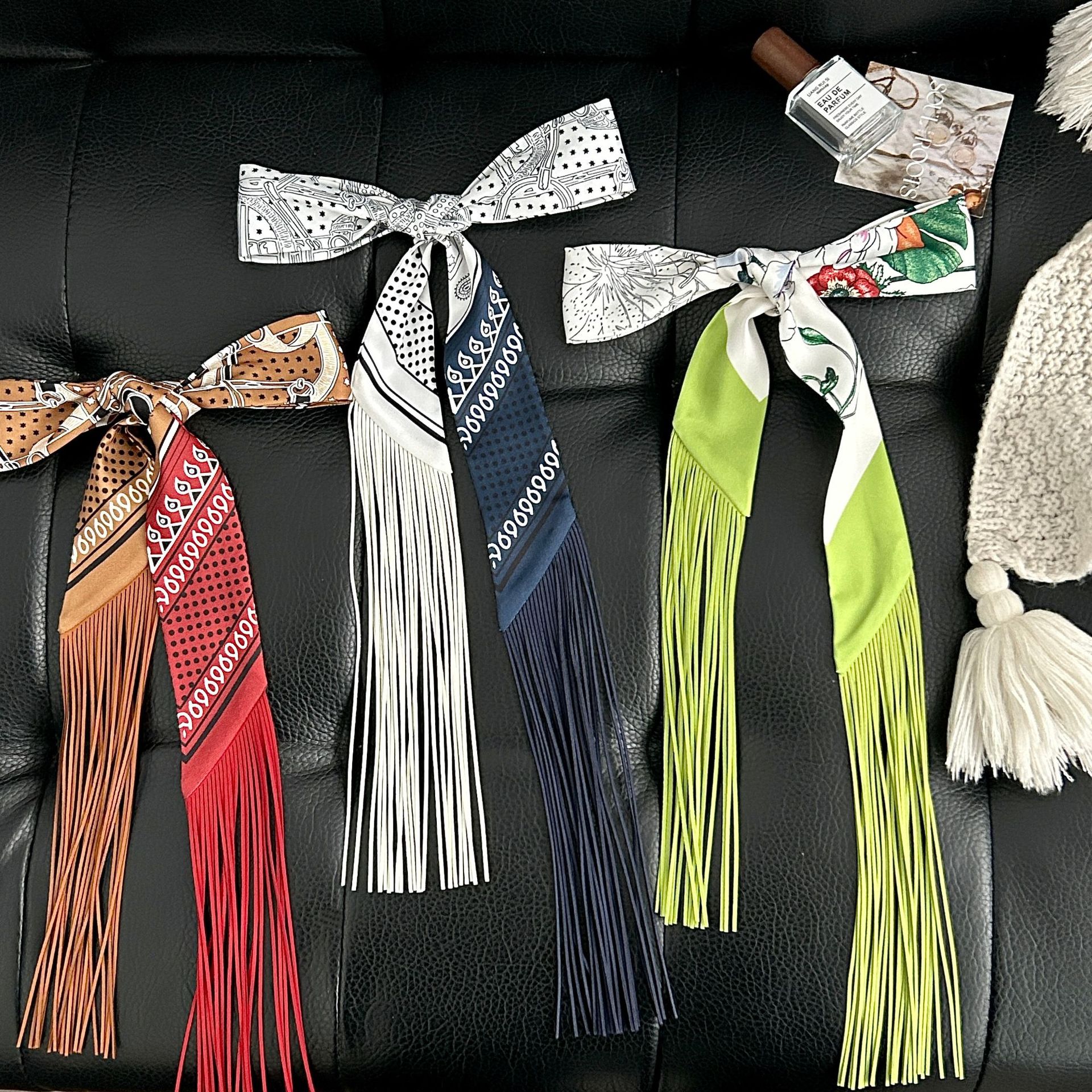 Luxury Tassel Skinny Scarf for - Luxury Bags Expensive ulasan dan harga