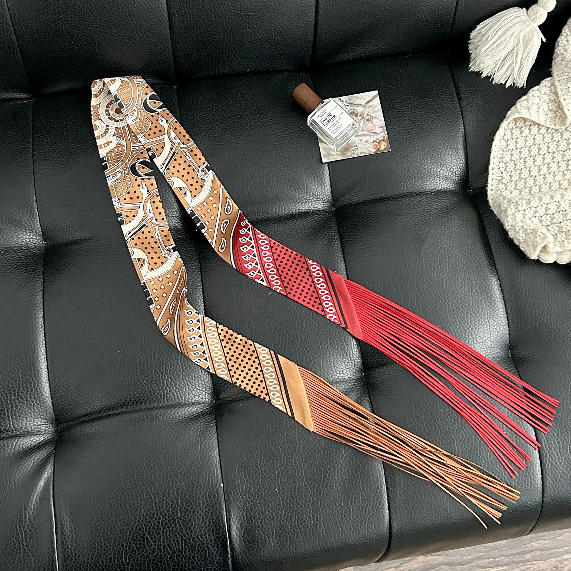 Luxury Tassel Skinny Scarf for - Luxury Bags Expensive ulasan dan harga