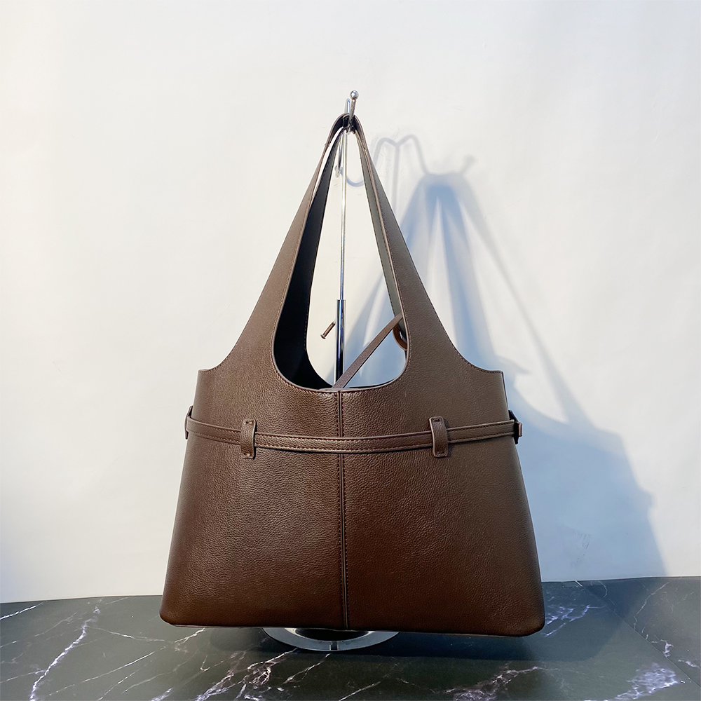 Luxury Large Capacity Frosted  - Tote Bag Leather Monogram ulasan dan harga