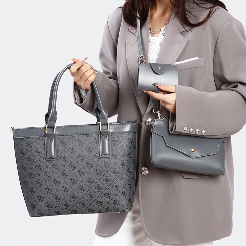 New Large Tote Bag Set Women M - Tote Bag Leather Monogram ulasan dan harga
