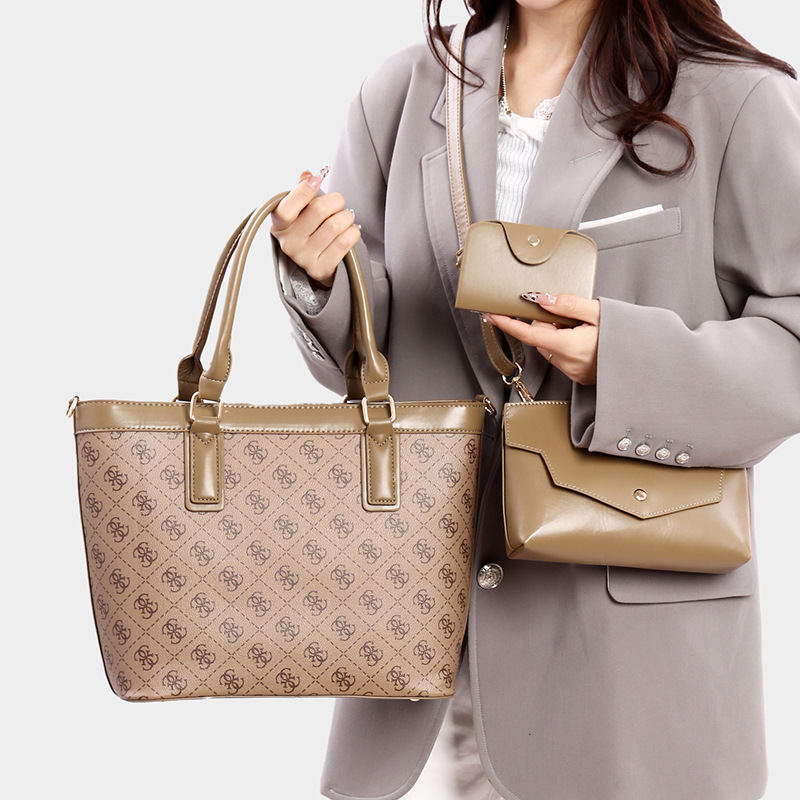 New Large Tote Bag Set Women M - Tote Bag Leather Monogram ulasan dan harga