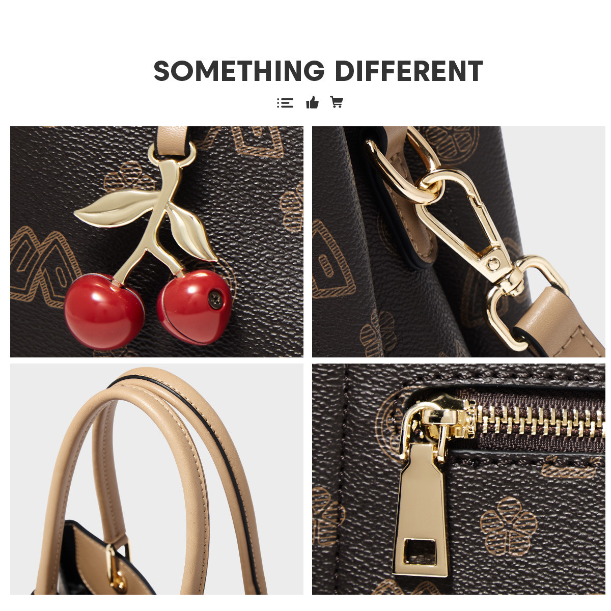SAFIYA PVC Leather Women's Sho - Tote Bag Leather Monogram ulasan dan harga