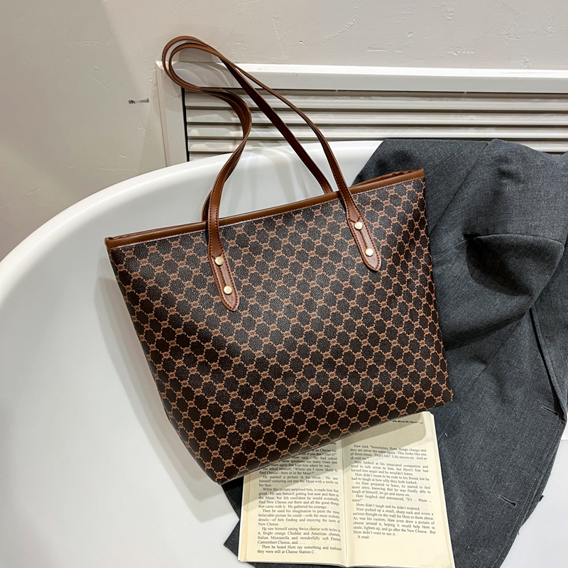 Luxury Vintage Women Shoulder  - Tote Bag Leather Monogram ulasan dan harga