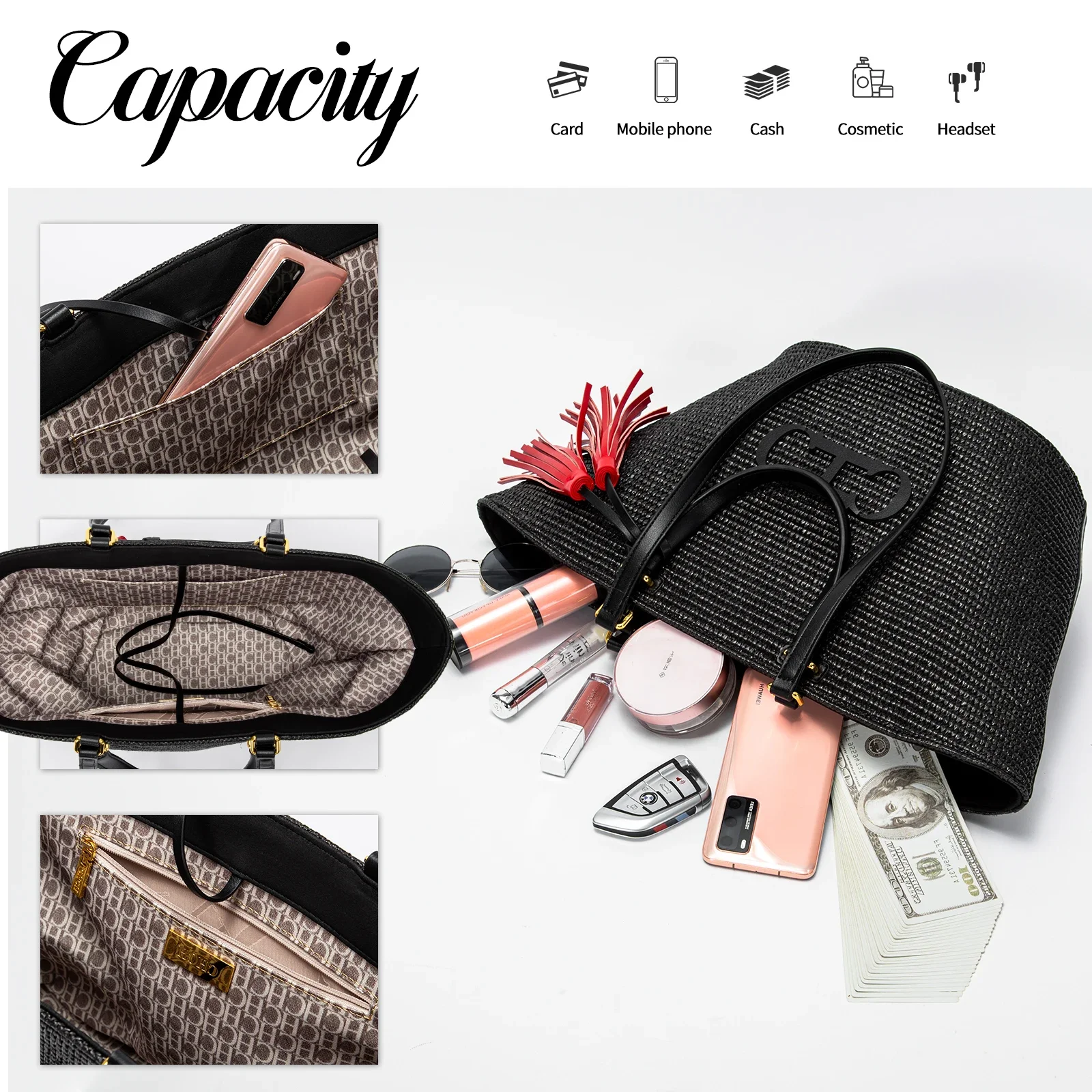 CH Premium Feeling Travel Tote - Luxury Bags Shopping ulasan dan harga