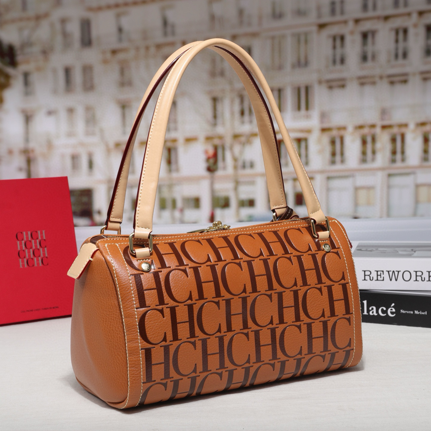 CHHC 2026 New Arrival Monogram - Tote Bag Leather Monogram ulasan dan harga