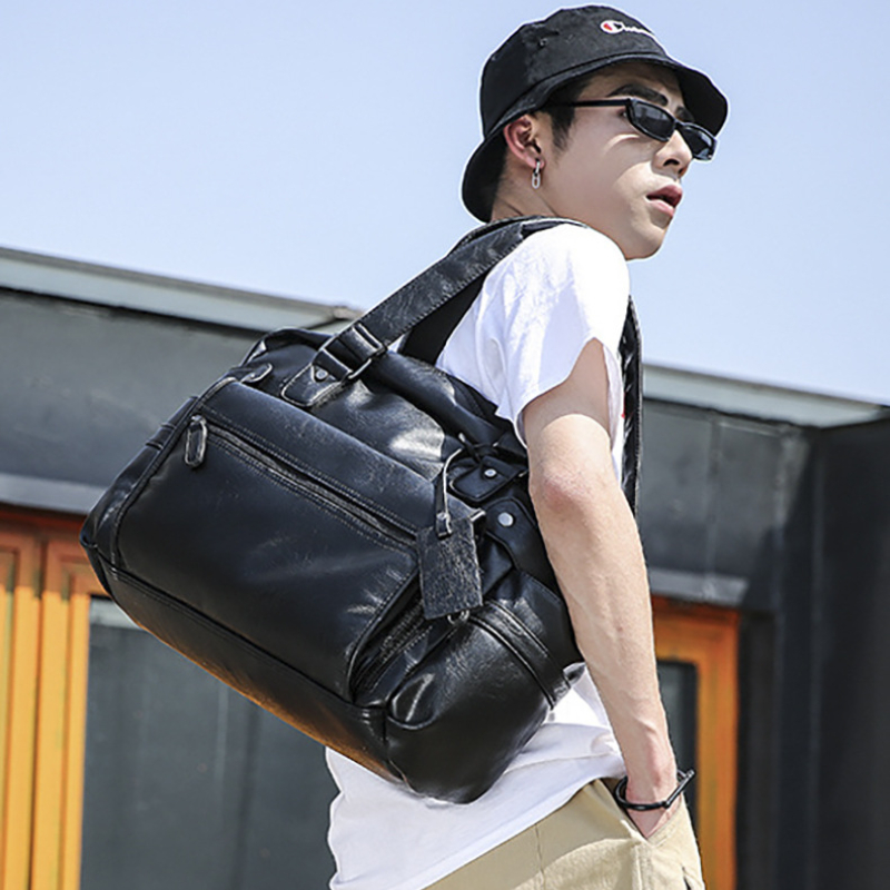 Men PU Leather Briefcase Top-H - Luxury Bags With Zipper ulasan dan harga
