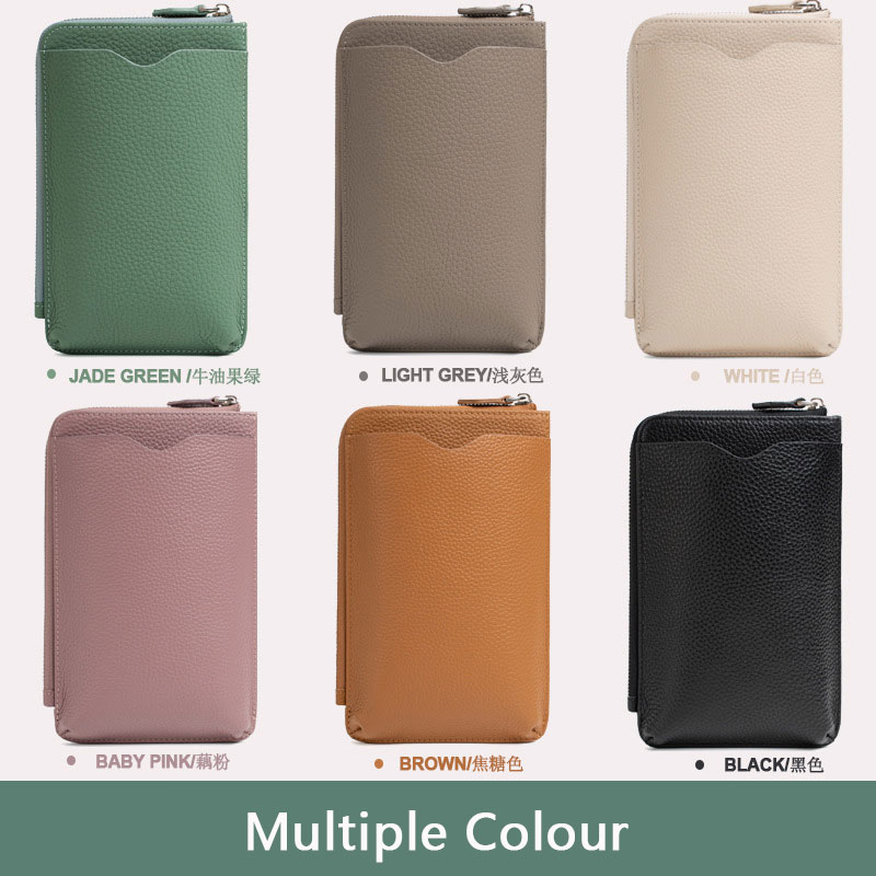 Fashion Genuine Leather Phone  - Luxury Bags With Zipper ulasan dan harga