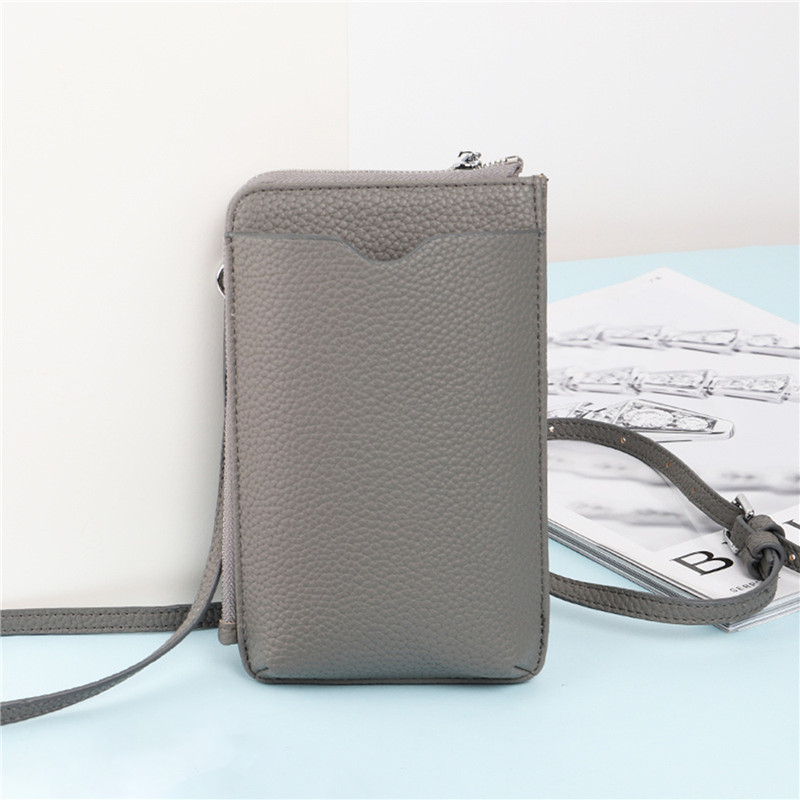 Fashion Genuine Leather Phone  - Luxury Bags With Zipper ulasan dan harga
