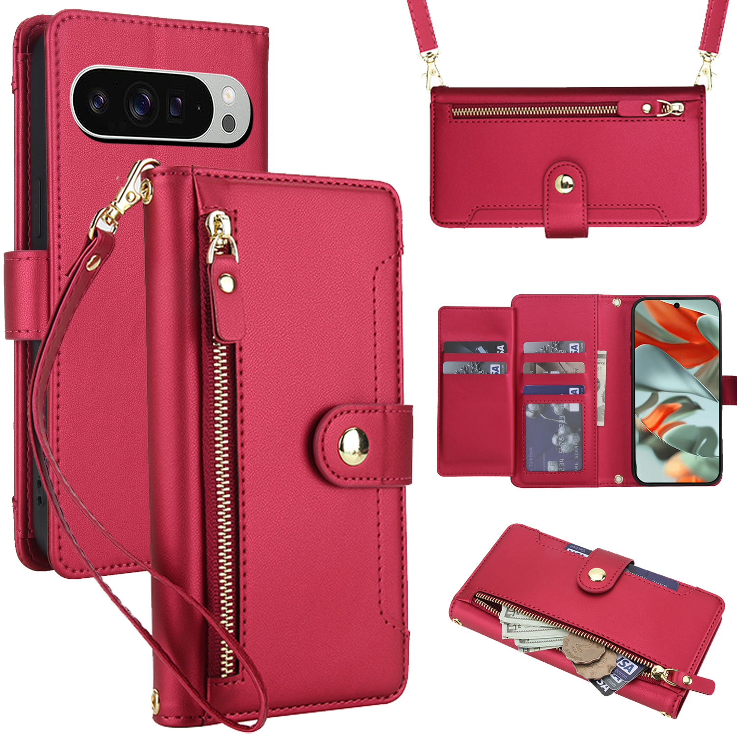 Crossbody Zipper Leather Walle - Luxurious Bag ulasan dan harga