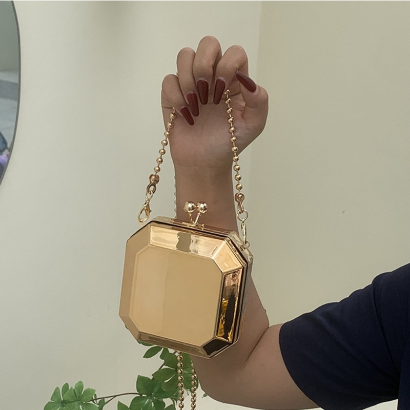 Mini Luxury Gold Party Evening - Luxury Bags With Zipper ulasan dan harga