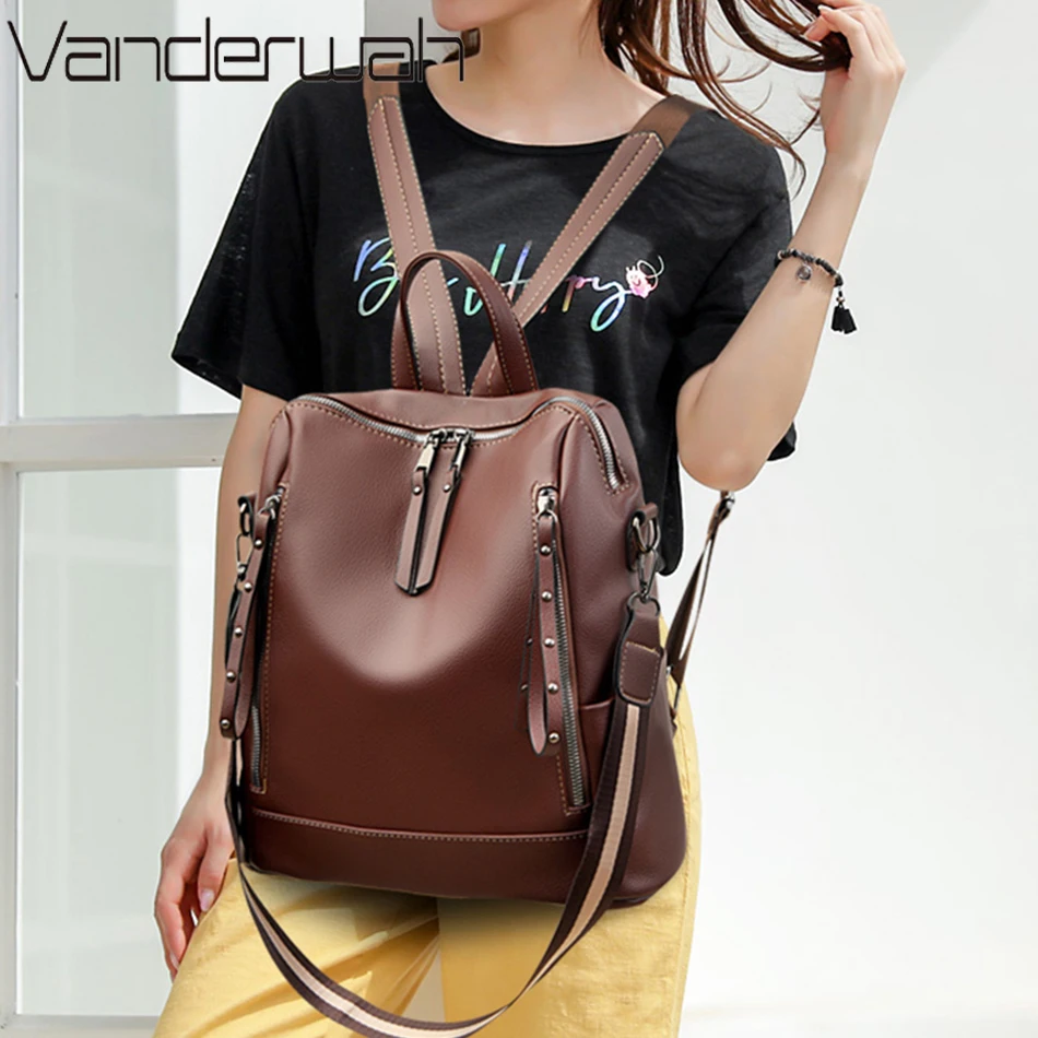 Brand Luxury Backpacks Soft Le - Luxury Bags With Zipper ulasan dan harga