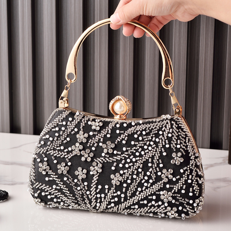 Black Handbag Beading Vintage  - Luxury Bags China Wholesale ulasan dan harga