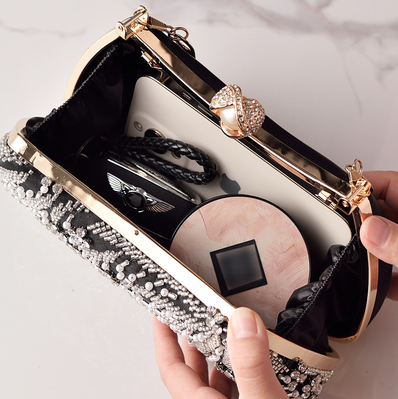 Black Handbag Beading Vintage  - Luxury Bags China Wholesale ulasan dan harga
