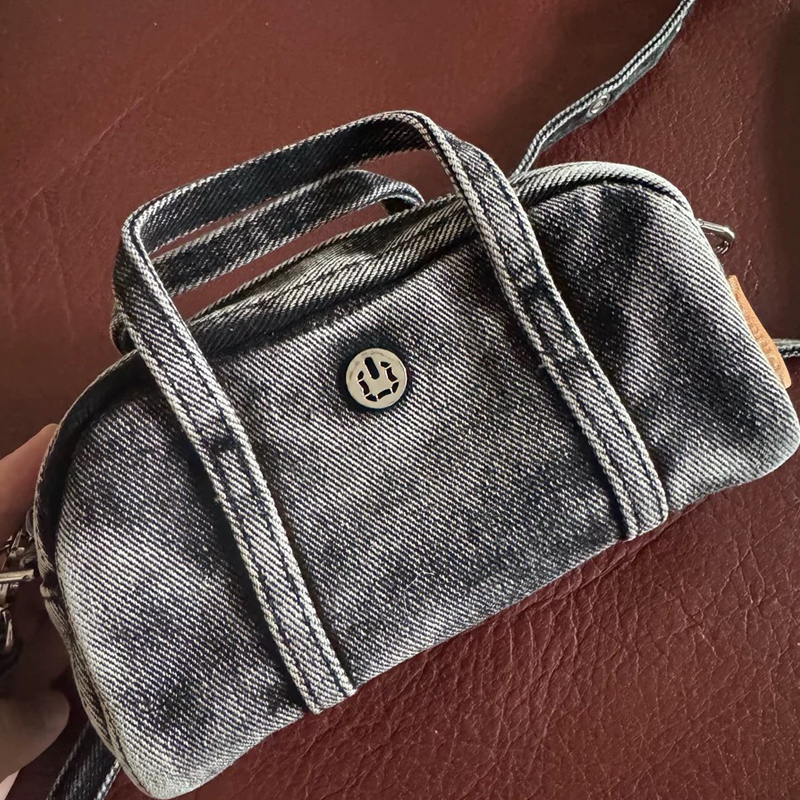 Korean Casual Mini Denim Box B - Luxury Bags With Zipper ulasan dan harga