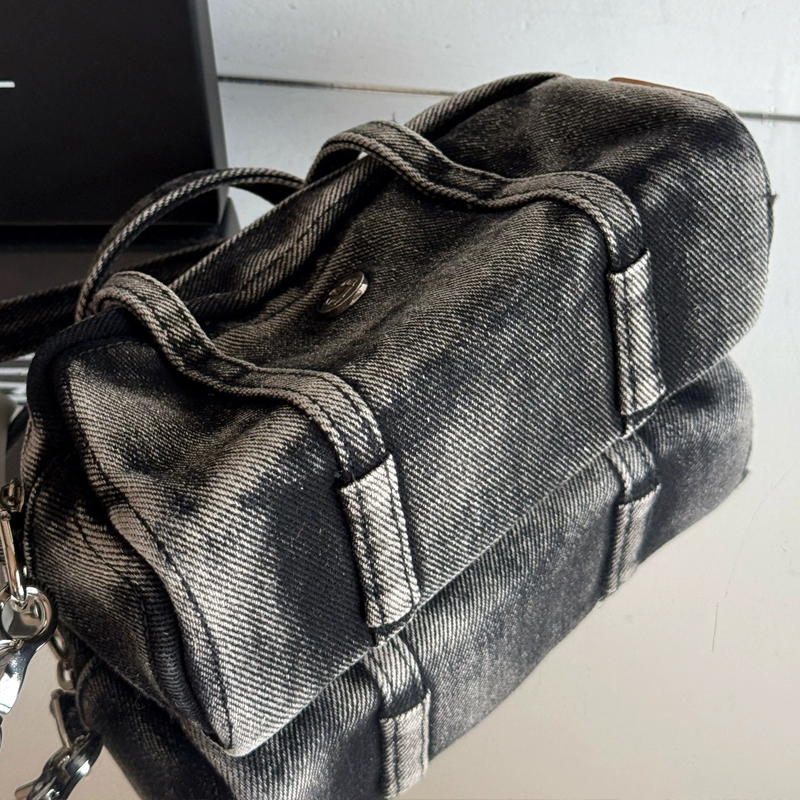 Korean Casual Mini Denim Box B - Luxury Bags With Zipper ulasan dan harga
