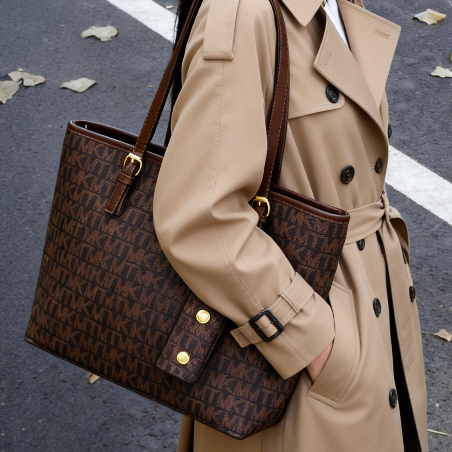 2026 Luxury Monogram Tote Set, - Tote Bag Leather Monogram ulasan dan harga