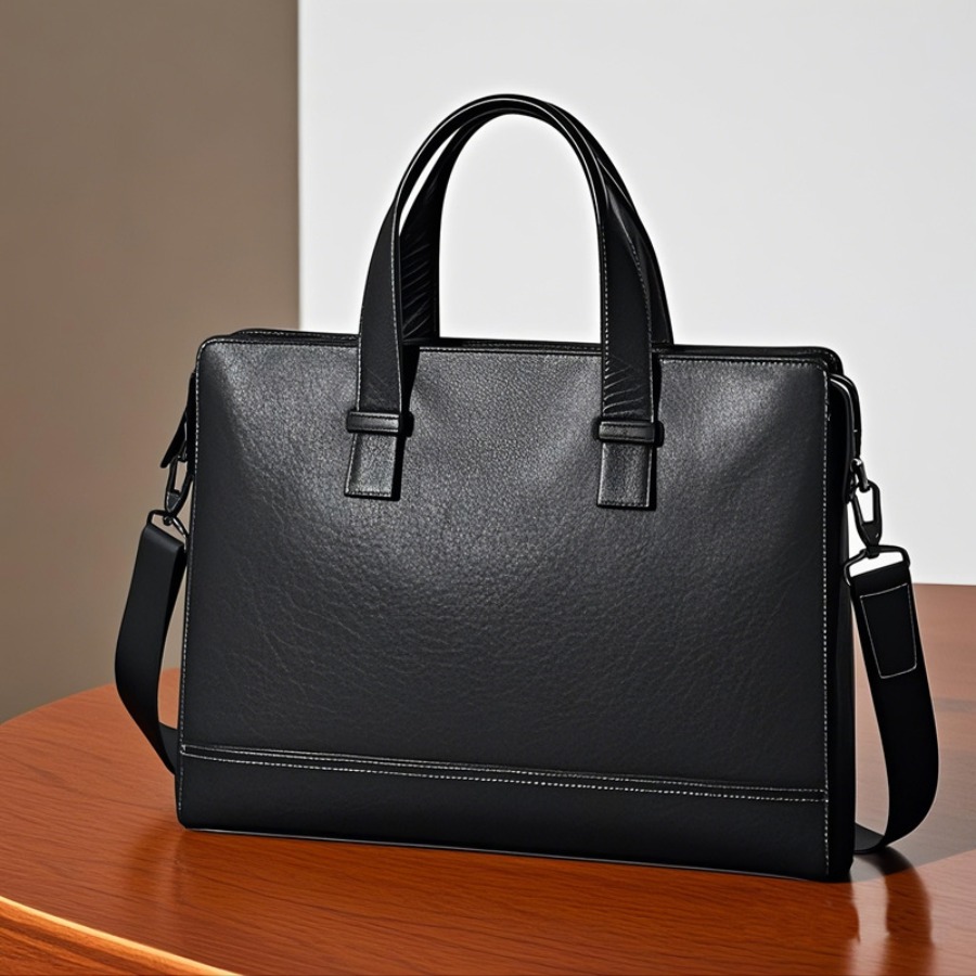 【New Arrival】Slim Black Leathe - Briefcase Leather Slim ulasan dan harga