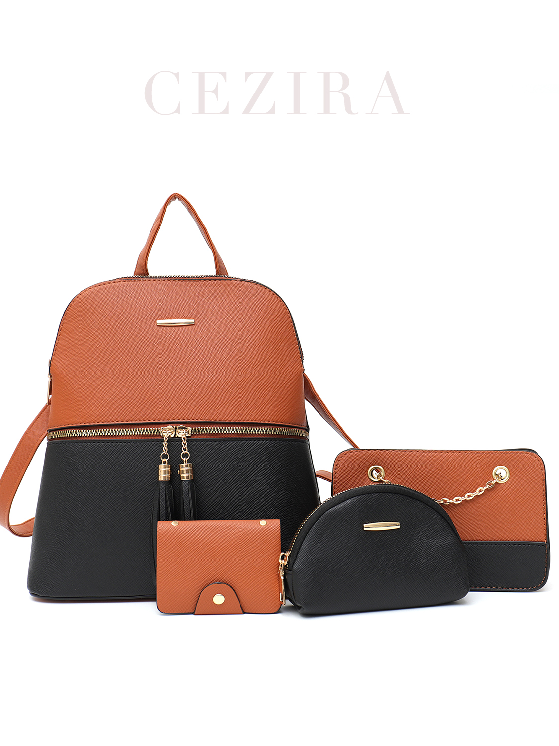 4 PCS Bags Set Women's Fashion - Luxury Bags With Zipper ulasan dan harga