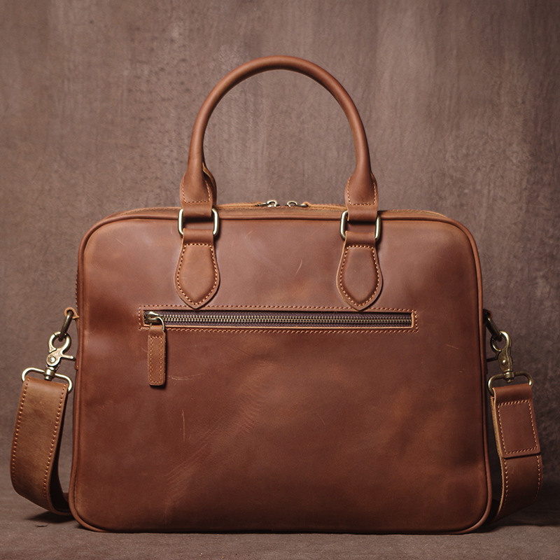 GURO Men Crazy Horse Cowhide B - Luxury Bags With Zipper ulasan dan harga