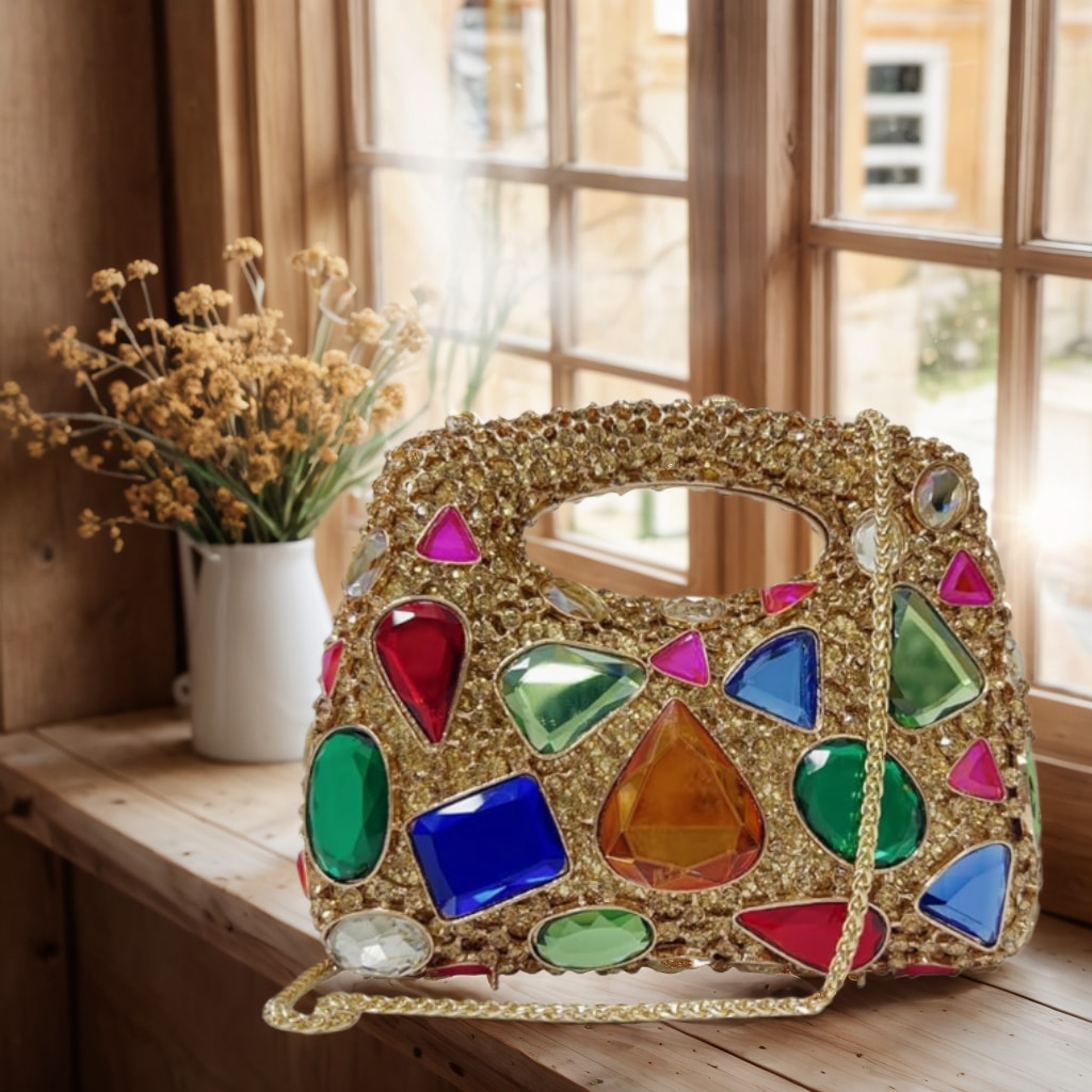 Women Luxury Diamond Rhineston - Luxury Bags With Zipper ulasan dan harga