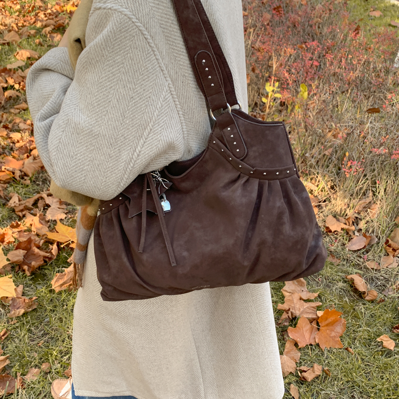LEFTSIDE Women Retro Solid Col - Luxury Bags Trend 2025 ulasan dan harga