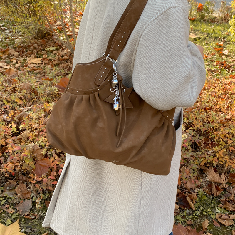 LEFTSIDE Women Retro Solid Col - Luxury Bags Trend 2025 ulasan dan harga