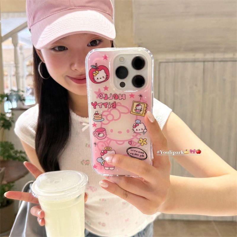 Cartoon Hello Kitty Phone Case - Luxury Bags From Japan ulasan dan harga