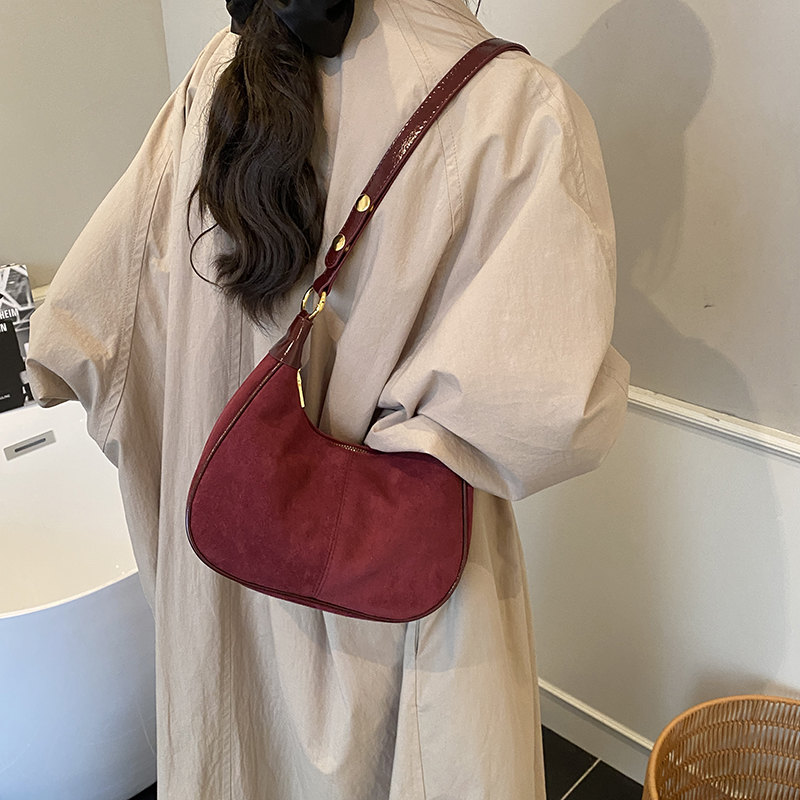 LEFTSIDE Women Small Suede Sho - Luxury Bags Trend 2025 ulasan dan harga