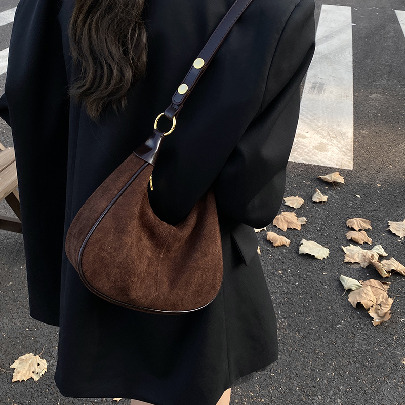LEFTSIDE Women Small Suede Sho - Luxury Bags Trend 2025 ulasan dan harga