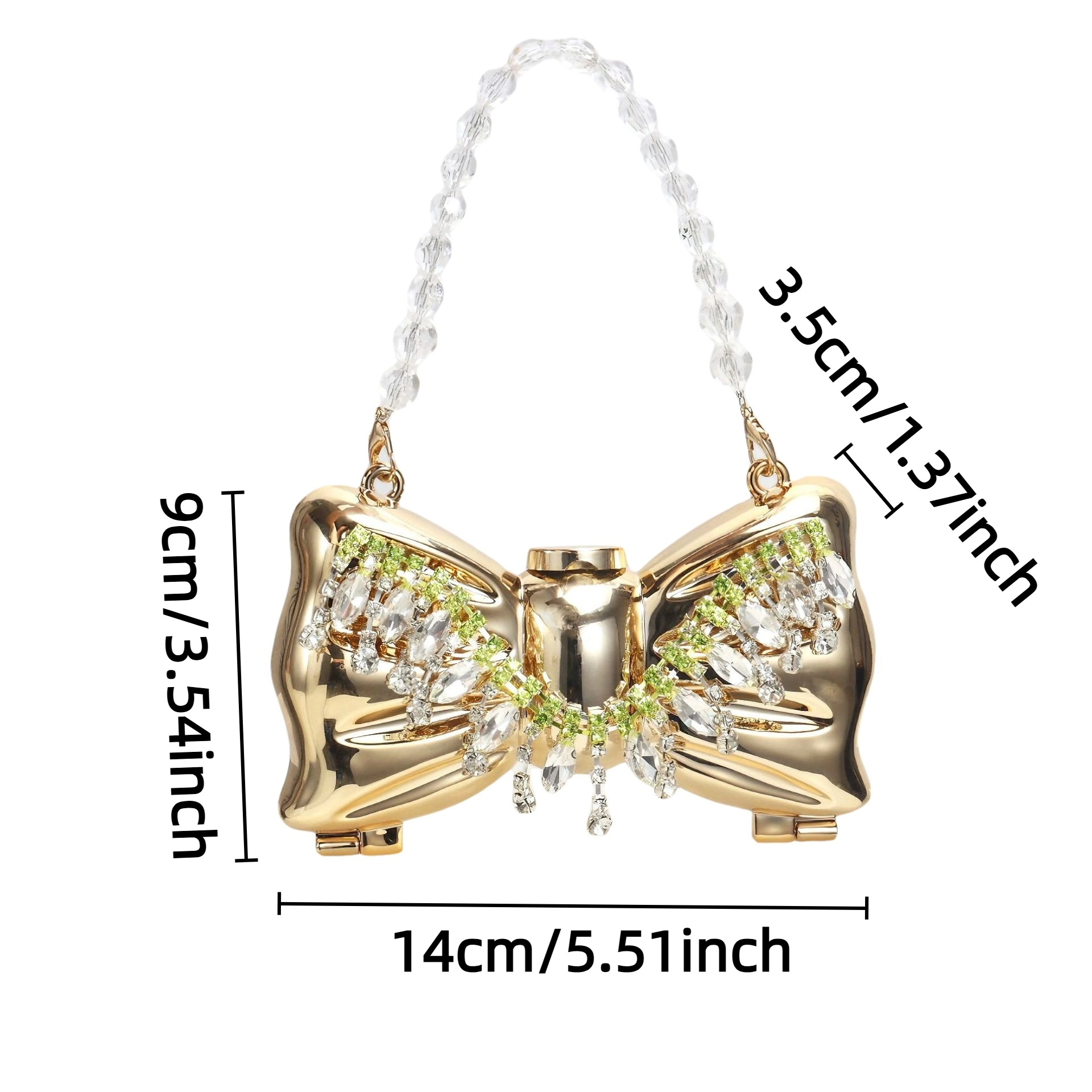 Luxury Fashion Metal Mini Hand - Luxury Bags With Zipper ulasan dan harga